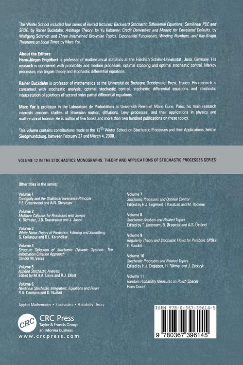 Produktbild: Stochastic Processes and Related Topics