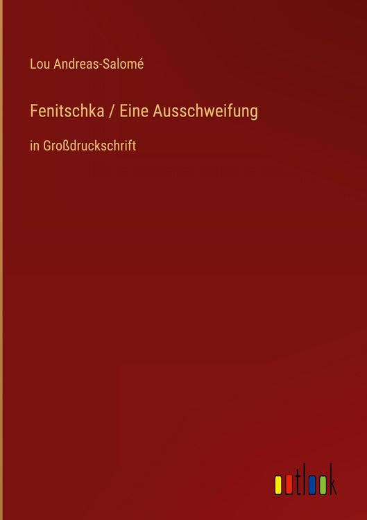 Produktbild: Fenitschka / Eine Ausschweifung