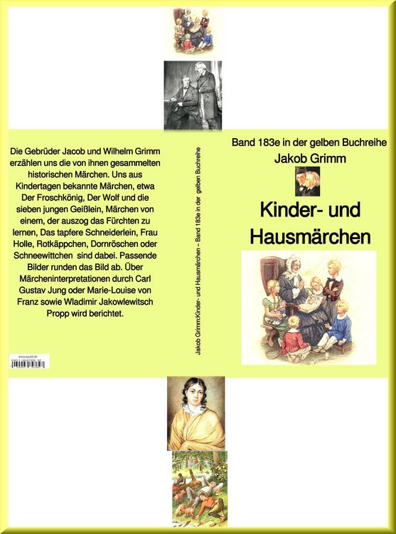 Produktbild: Gebr&uuml;der Grimm: Kinder- und Haus-M&auml;rchen - Band 183e in der gelben Buchreihe - bei J&uuml;rgen Ruszkowski