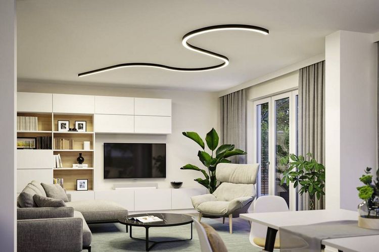 Produktbild: Paulmann 98172 Linion LED-Deckenleuchte LED 6.5W Schwarz