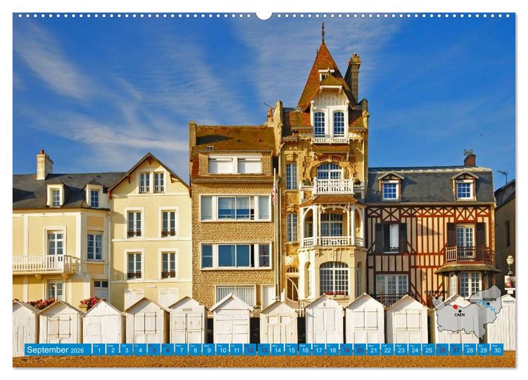 Produktbild: The Coasts of Normandy from Mont Saint-Michel to &Eacute;tretat (High Quality Premium Wall Calendar 2026 DIN A2 landscape),CALVENDO 12 Month Wall Calendar