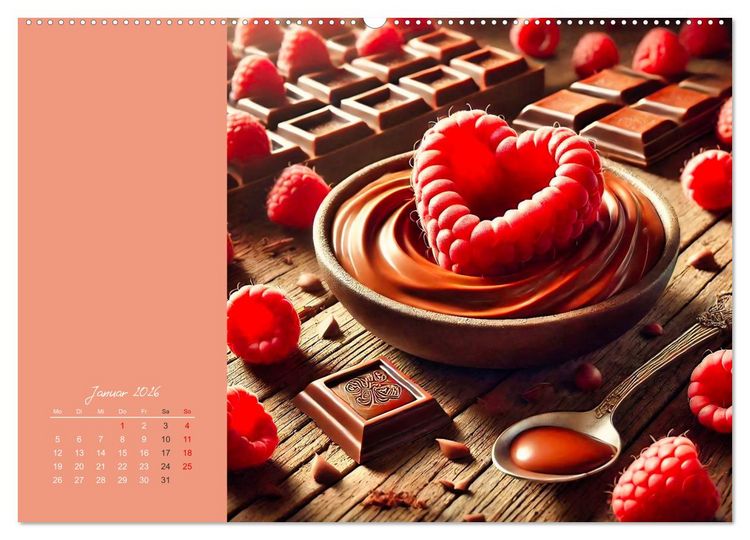 Produktbild: Sag's mit Schokolade (Wandkalender 2026 DIN A2 quer), CALVENDO Monatskalender