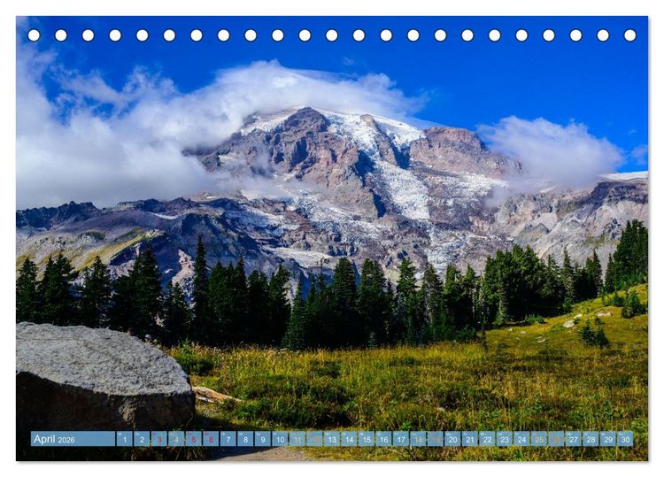 Produktbild: Zwischen Gipfeln und Meer (Tischkalender 2026 DIN A5 quer), CALVENDO Monatskalender