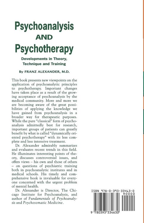 Produktbild: Psychoanalysis and Psychotherapy