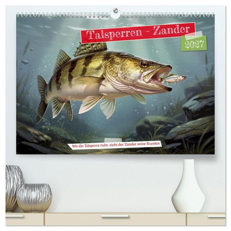 Produktbild: Talsperren - Zander (hochwertiger Premium Wandkalender 2027 DIN A2 quer), Kunstdruck in Hochglanz