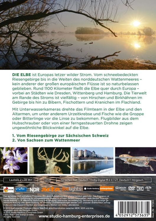 Produktbild: Die Elbe - Vom Riesengebirge zur S&auml;chsischen Schweiz - Von Sachsen zum Wattenmeer