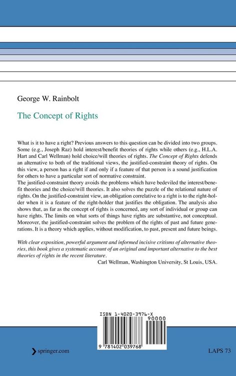 Produktbild: The Concept of Rights