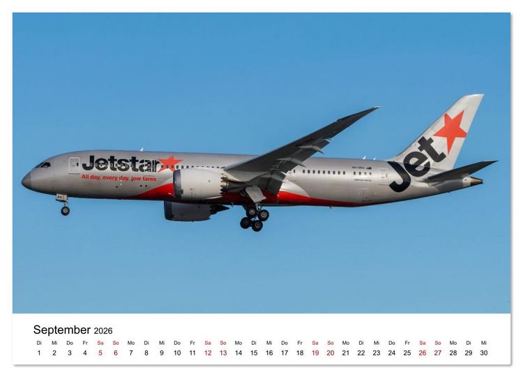 Produktbild: Boeing 787 Kalender (Wandkalender 2026 DIN A4 quer), CALVENDO Monatskalender