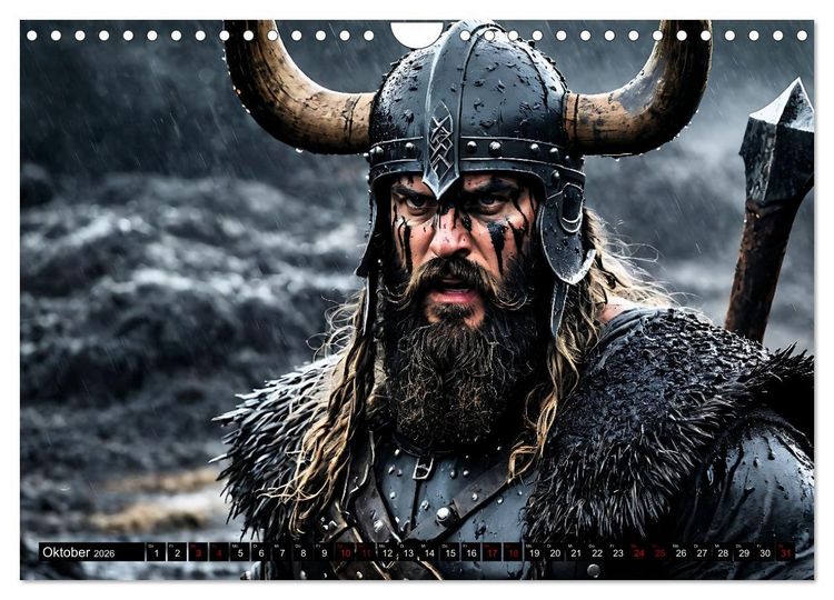 Produktbild: Kampf der wilden Wikinger (Wandkalender 2026 DIN A4 quer), CALVENDO Monatskalender