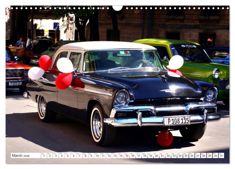 Produktbild: Classic Beauties - Wedding cars in Havana (Wall Calendar 2026 DIN A3 landscape), CALVENDO 12 Month Wall Calendar