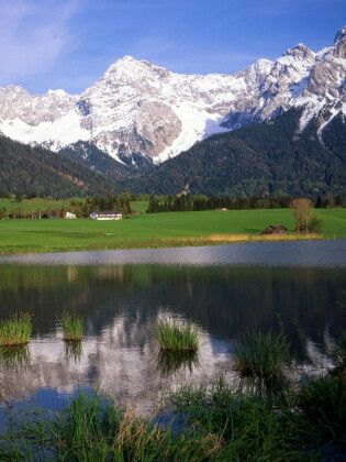 Produktbild: CALVENDO Puzzle Schmalsee am Karwendelgebirge | 1000 Teile Lege-Gr&ouml;&szlig;e 64x48cm Foto-Puzzle f&uuml;r gl&uuml;ckliche Stunden