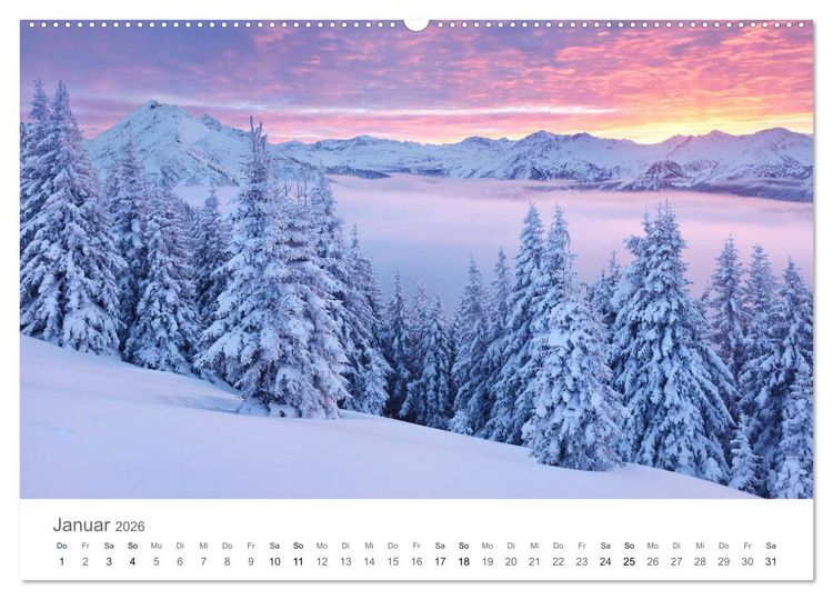 Produktbild: Die Sch&ouml;nheit der Alpen (hochwertiger Premium Wandkalender 2026 DIN A2 quer), Kunstdruck in Hochglanz
