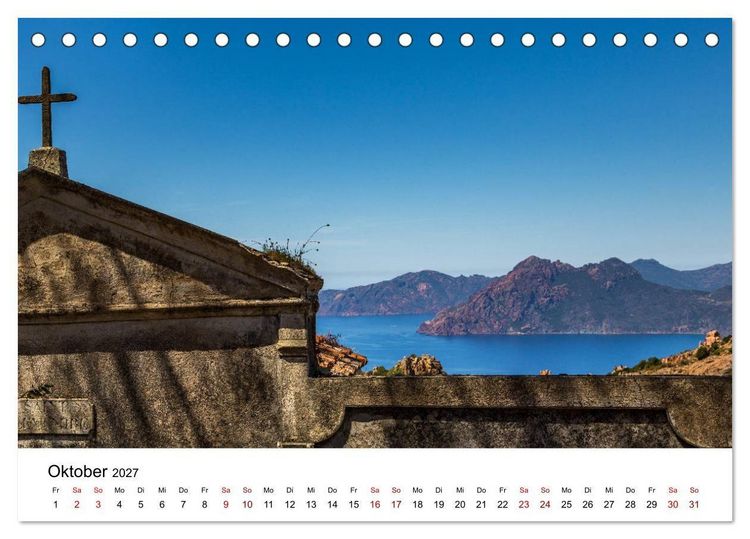 Produktbild: Korsika - Die Sch&ouml;ne im MIttelmeer (Tischkalender 2027 DIN A5 quer), CALVENDO Monatskalender