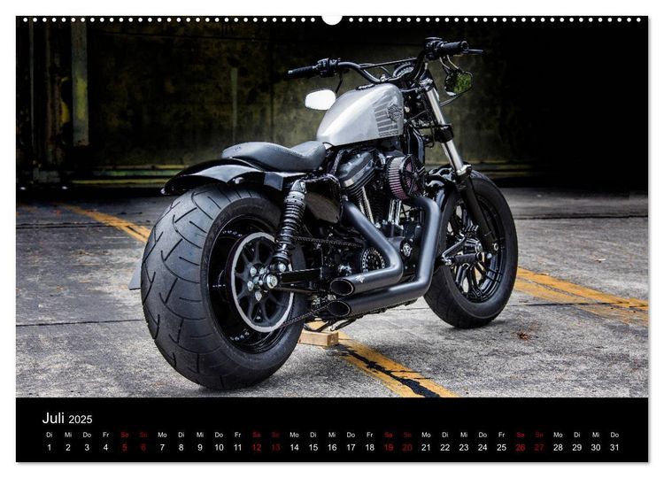 Produktbild: Exklusive Best of Fat Ass Custombike Edition, feinste Harleys mit fettem Hintern (Wandkalender 2025 DIN A2 quer), CALVENDO Monatskalender