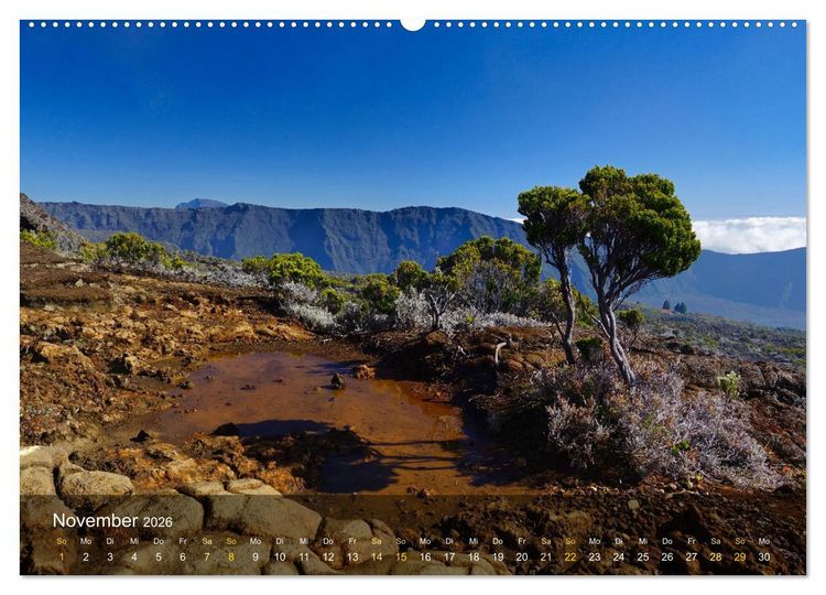 Produktbild: La Reunion - Traumhafte K&uuml;sten und Hochgebirge (hochwertiger Premium Wandkalender 2026 DIN A2 quer), Kunstdruck in Hochglanz