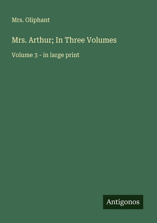 Produktbild: Mrs. Arthur; In Three Volumes