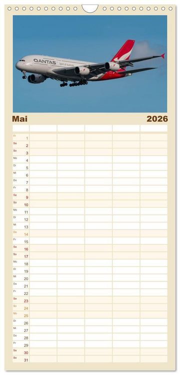 Produktbild: Familienplaner 2026 - Die Faszination der Quadjets mit 5 Spalten (Wandkalender, 21 x 45 cm) CALVENDO