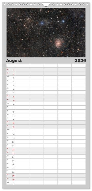 Produktbild: Familienplaner 2026 - Distant Luminosity: Eine fotografische Reise durch das Universum mit 5 Spalten (Wandkalender, 21 x 45 cm) CALVENDO