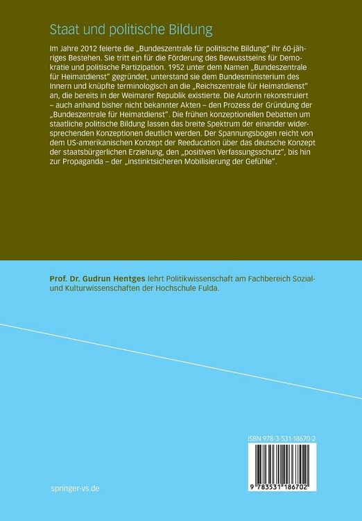 Produktbild: Staat und politische Bildung