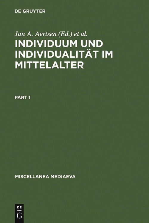 Produktbild: Individuum und Individualit&auml;t im Mittelalter