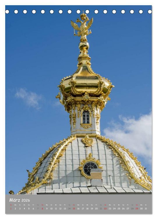 Produktbild: St. Peterburg und Umgebung (Tischkalender 2026 DIN A5 hoch), CALVENDO Monatskalender