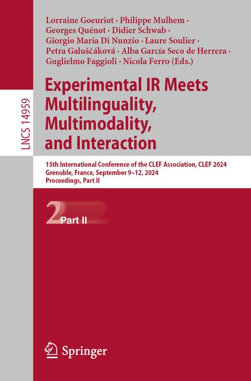 Produktbild: Experimental IR Meets Multilinguality, Multimodality, and Interaction