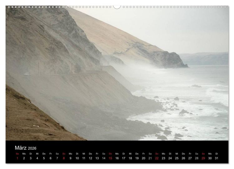 Produktbild: Peru &ndash; unterwegs (Wandkalender 2026 DIN A2 quer), CALVENDO Monatskalender