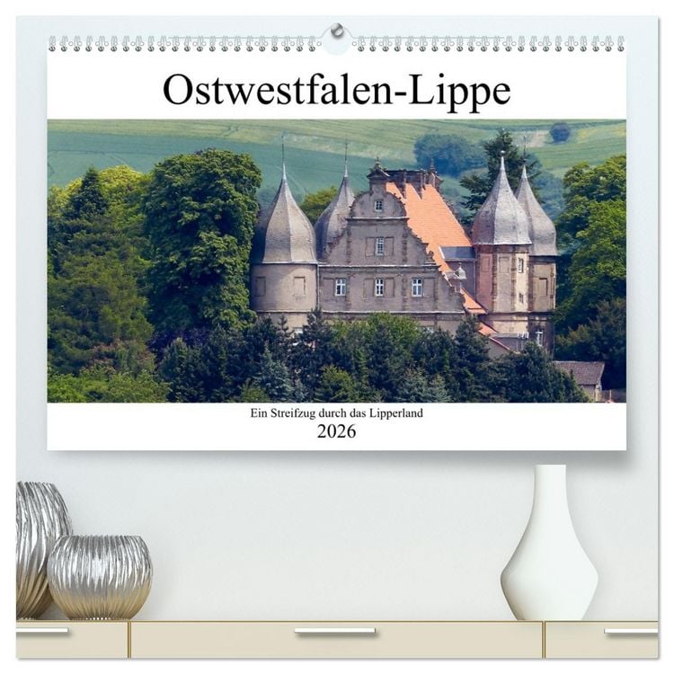 Produktbild: Ostwestfalen-Lippe Ein Streifzug durch das Lipperland (hochwertiger Premium Wandkalender 2026 DIN A2 quer), Kunstdruck in Hochglanz