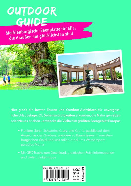 Produktbild: MARCO POLO OUTDOOR GUIDE Reisef&uuml;hrer Mecklenburgische Seenplatte