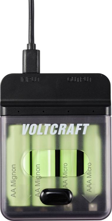Produktbild: VOLTCRAFT VC-BC4-PB1 2in1 Ladeger&auml;t & Powerbank