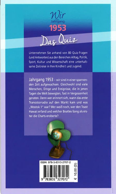 Produktbild: Wir vom Jahrgang 1953 - Das Quiz