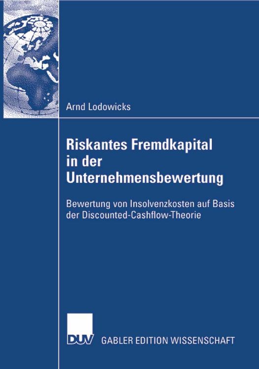 Produktbild: Riskantes Fremdkapital in der Unternehmensbewertung