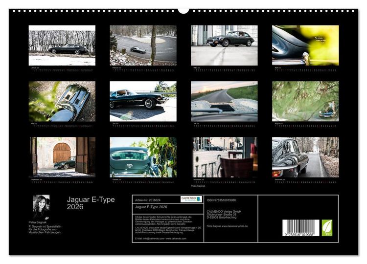 Produktbild: Jaguar E-Type 2026 (hochwertiger Premium Wandkalender 2026 DIN A2 quer), Kunstdruck in Hochglanz
