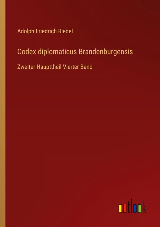 Produktbild: Codex diplomaticus Brandenburgensis