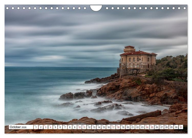 Produktbild: Tuscan cities on the road - Travel along the Florence-Pisa-Livorno freeway (Wall Calendar 2026 DIN A4 landscape), CALVENDO 12 Month Wall Calendar