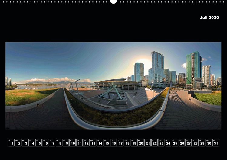 Produktbild: Vancouver / Kanada in faszinierender 360&deg; Panorama-Photographie (Premium, hochwertiger DIN A2 Wandkalender 2020, Kunstdruck in Hochglanz)