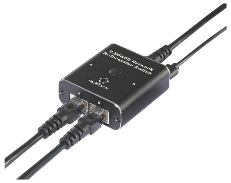 Produktbild: Renkforce RF-6736628 RF-EW-700 Netzwerk Switch RJ45 2 Port 5 GBit/s USB-Stromversorgung