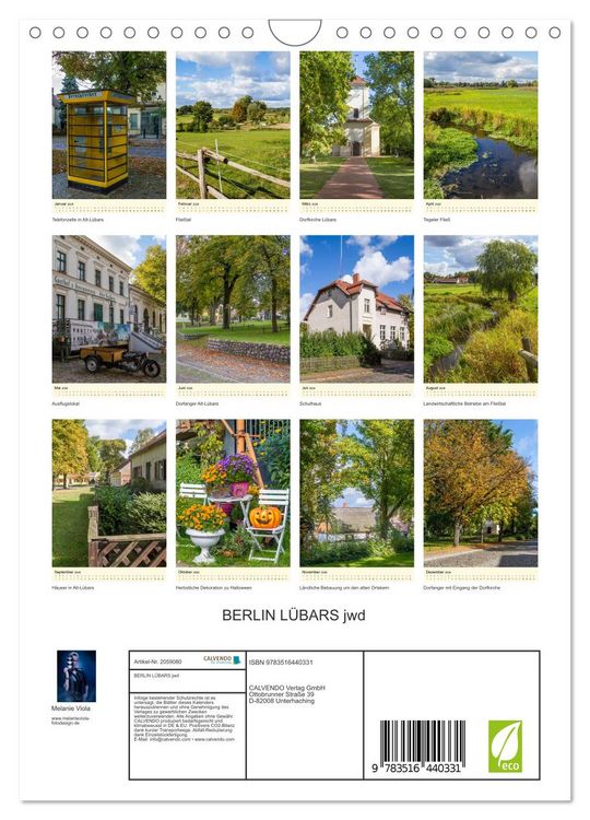 Produktbild: BERLIN L&Uuml;BARS jwd (Wandkalender 2026 DIN A4 hoch), CALVENDO Monatskalender