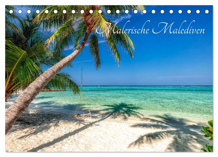 Produktbild: Malerische Malediven (Tischkalender 2026 DIN A5 quer), CALVENDO Monatskalender
