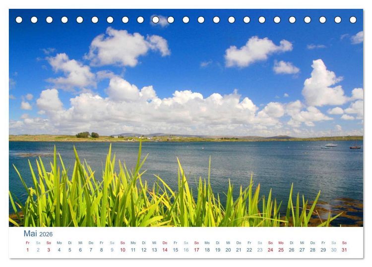 Produktbild: Irland 2026. Impressionen zwischen gr&uuml;nen H&uuml;geln und blauen K&uuml;sten (Tischkalender 2026 DIN A5 quer), CALVENDO Monatskalender