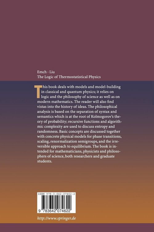 Produktbild: The Logic of Thermostatistical Physics