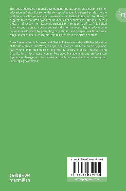 Produktbild: Academic Citizenship in African Higher Education