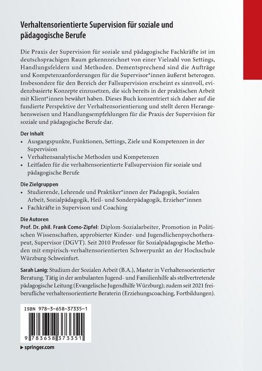 Produktbild: Verhaltensorientierte Supervision f&uuml;r soziale und p&auml;dagogische Berufe