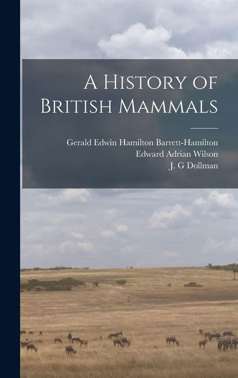 Produktbild: A History of British Mammals