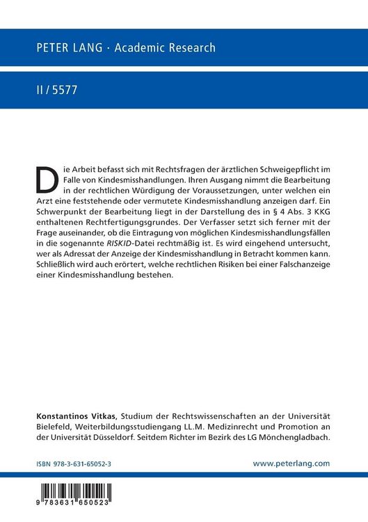 Produktbild: Grenzen aerztlicher Schweigepflicht am Beispiel von Kindesmisshandlungen