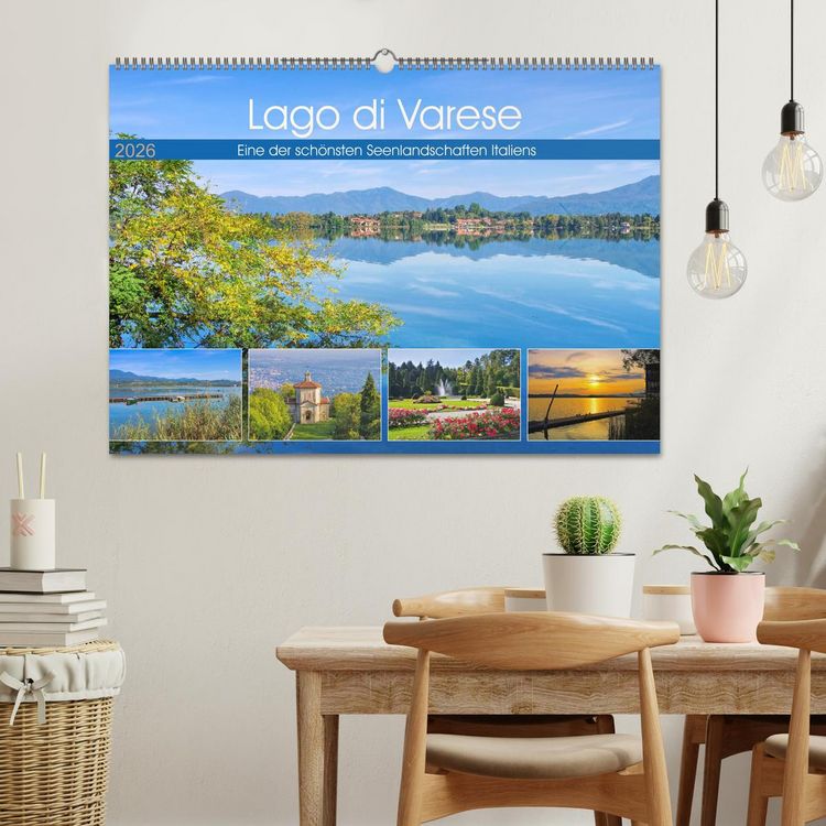 Produktbild: Lago di Varese - Eine der sch&ouml;nsten Seenlandschaften Italiens (Wandkalender 2026 DIN A2 quer), CALVENDO Monatskalender