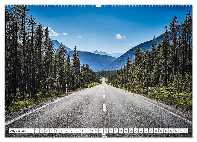 Produktbild: Wege durch die Alpen (Wandkalender 2026 DIN A2 quer), CALVENDO Monatskalender