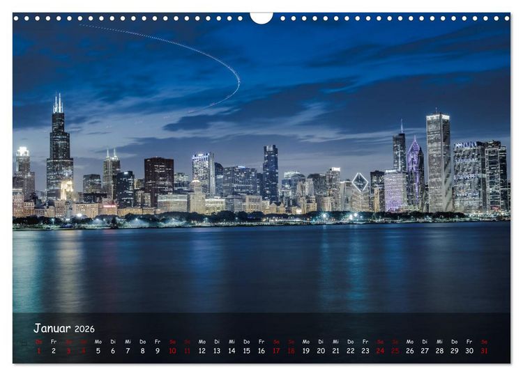 Produktbild: Chicago - Stadt der Ebenen (Wandkalender 2026 DIN A3 quer), CALVENDO Monatskalender