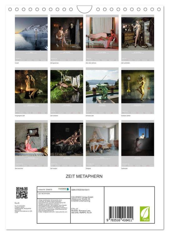 Produktbild: ZEIT METAPHERN (Wandkalender 2026 DIN A4 hoch), CALVENDO Monatskalender