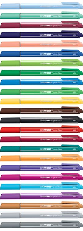 Produktbild: STABILO Filzschreiber -   pointMax - 24er Pack - mit 24 verschiedenen Farben
